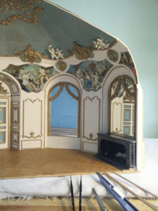 Bijzonder miniaturen: 1:12 Rococo Salon Hotel de Soubise door Diane meyboom